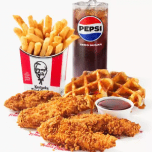 4 pc. Tenders & Waffles Combo