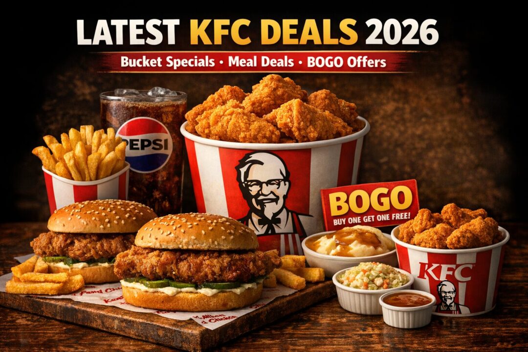 KFC Bucket Specials, Meal Deals & BOGO Offers Today